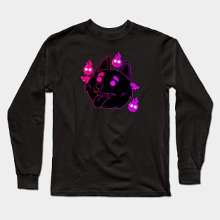 Retro Ghost Dog Long Sleeve T-Shirt